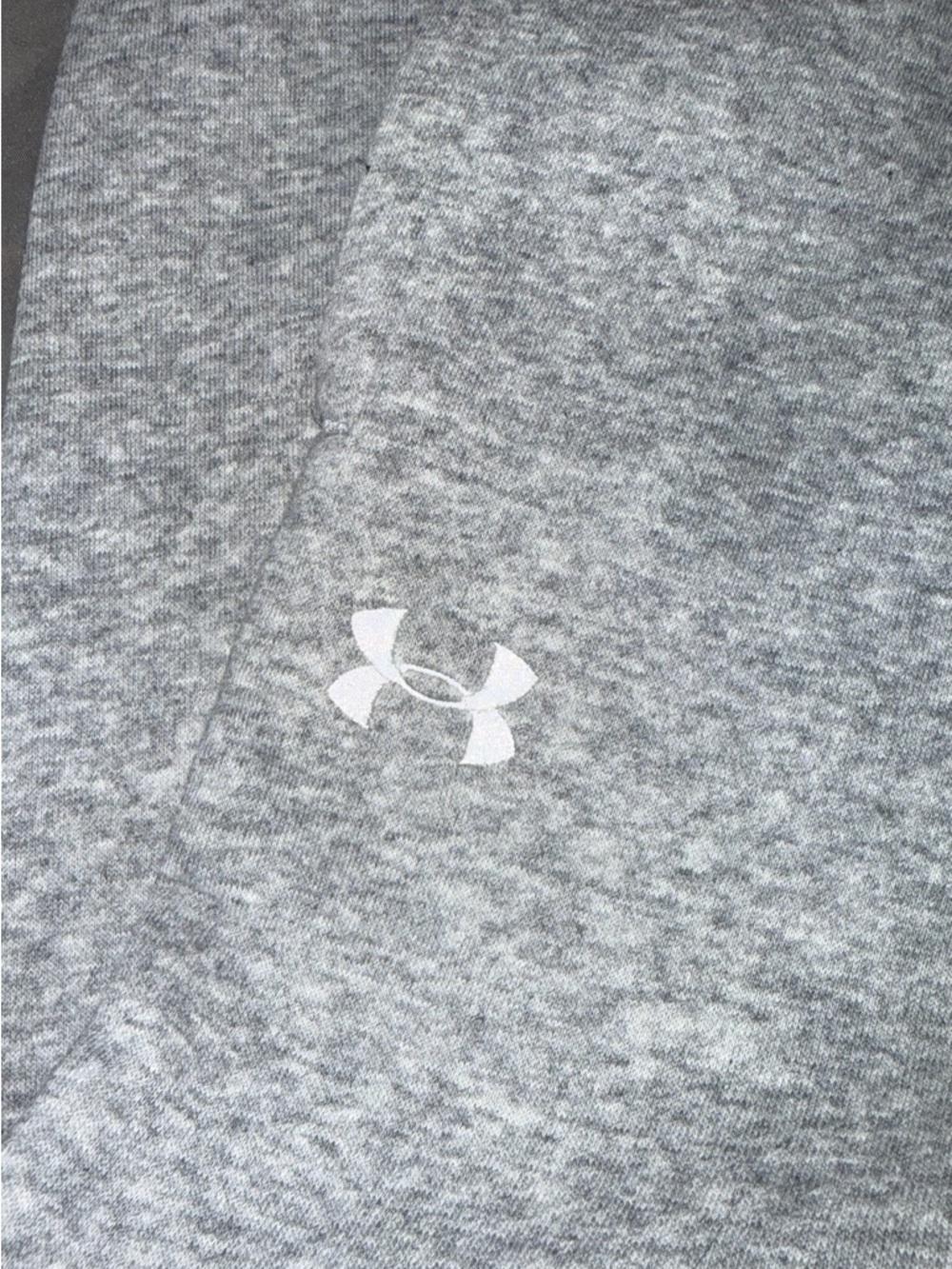 NWOT Under Armour Men's Light Gray Heather Jogger Sweatpants - Picture 3 of 6